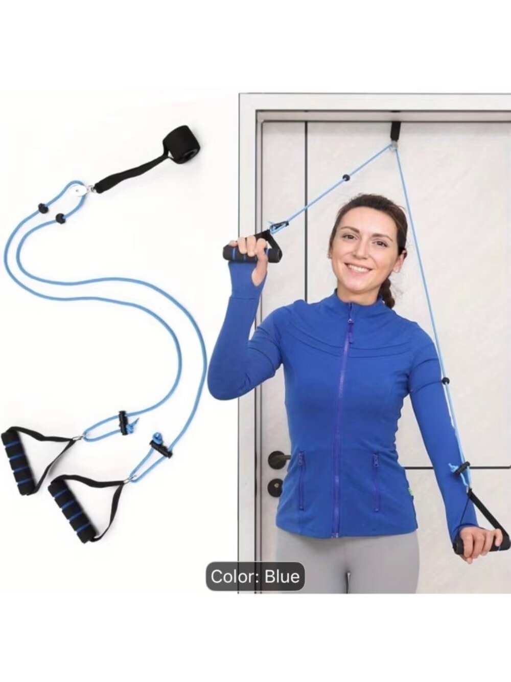 Door Shoulder Pulley System For Physical Therapy & Rehabilitation - Adjustable R